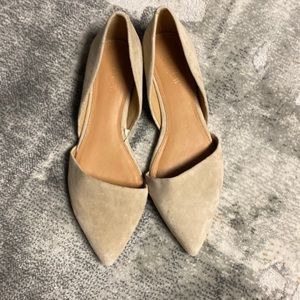 J Crew Zoe D’Orsay Suede Flats size 7